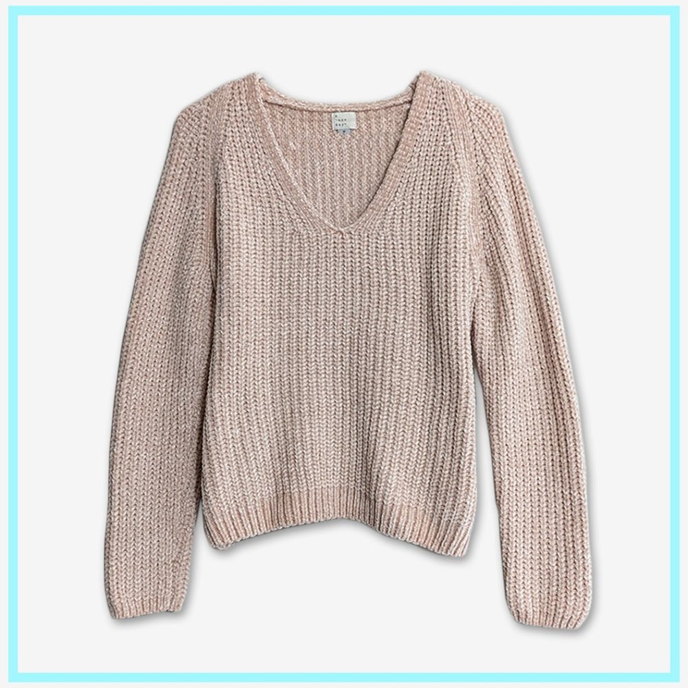 Pink Knit Chunky Sweater - Women's Size Medium - A New Day